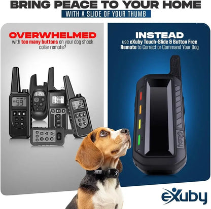 Touch-Slide Shock Training Collar for Small Dogs 5–15 lbs – Adjustable Vibration & Shock Correction Pet Behavior Device