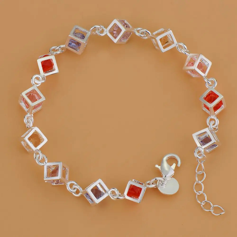 925 Sterling Silver Bead Bracelet – High-Quality Romantic Chain for Women, Fashion Jewelry Gift for Engagement, Party & Wedding