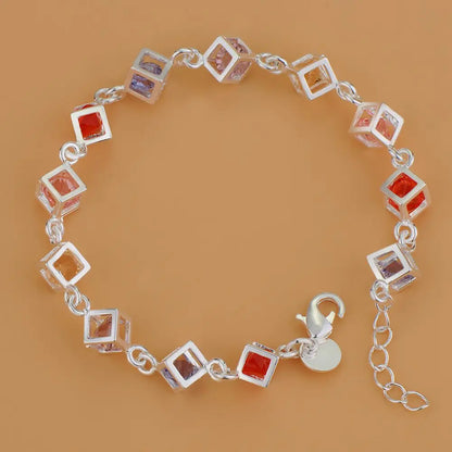 925 Sterling Silver Bead Bracelet – High-Quality Romantic Chain for Women, Fashion Jewelry Gift for Engagement, Party & Wedding