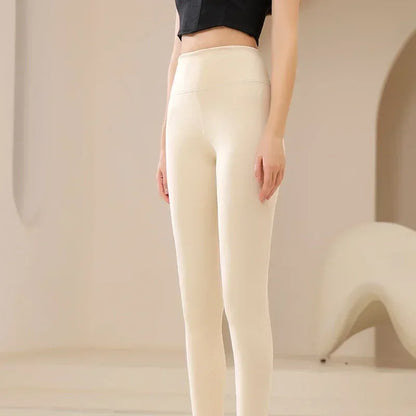 Women's Thermal Winter Tights – Fleece-Lined Sheer Velvet Pantyhose, Thick Warm Leggings with Plush Inner Layer