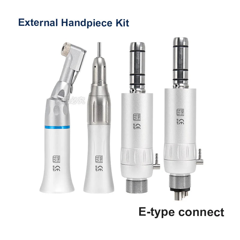 Dental Slow Speed Handpiece — Straight Contra Angle for Air Turbine, Micromotor Polishing & Lab Equipment