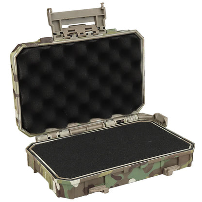 Molle Tactical Waterproof Case - Shockproof Double Sponge Protective Pouch, Lockable Battery and Mobile Phone Airsoft Vest Gear Cases