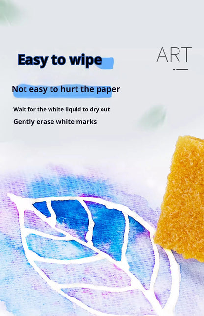 Art Masking Fluid – 18/30/75ml Stay White Cover Liquid for Watercolor Painting, School & Office Art Supplies