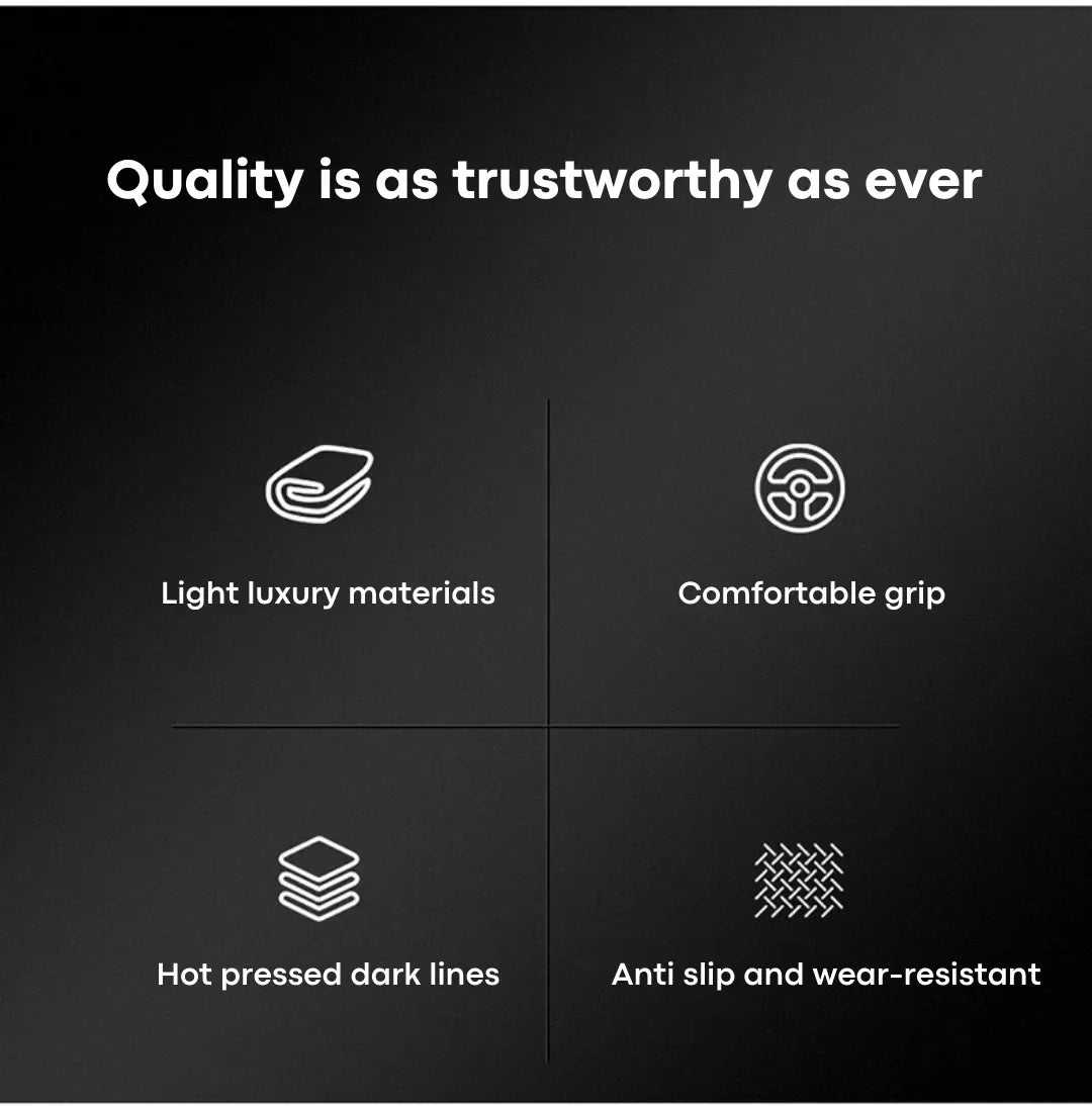 Universal Cowhide Suede Steering Wheel Cover — Breathable 37-38cm Car Accessory Wrap