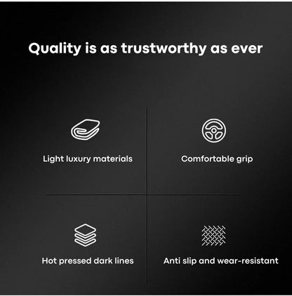 Universal Cowhide Suede Steering Wheel Cover — Breathable 37-38cm Car Accessory Wrap