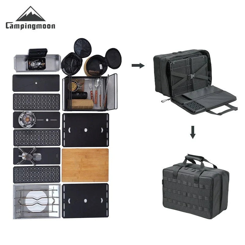 CAMPINGMOON BK-46 Large Capacity Storage Bag – Outdoor Tactical IGT Module Organizer