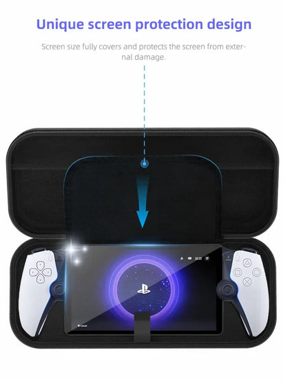Portable EVA Hard Case Bag for PS Portal - Carry Storage for Sony PlayStation 5 Handheld Game Console Accessories