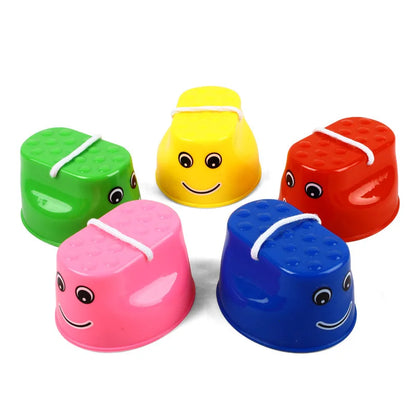 Plastic Walker Stilt Shoes — Balance Training Toy for Kids, Outdoor Fun & Kindergarten Learning Aids