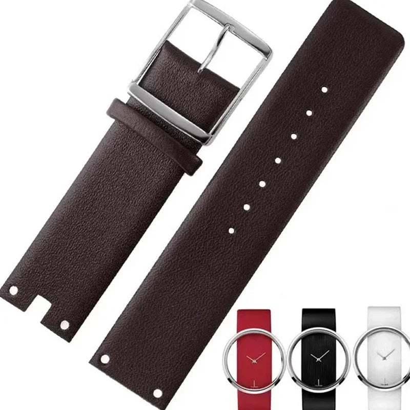 Genuine Leather Watch Band for CK K94231/K9423101 – 22mm Durable & Soft Strap for Calvin Klein Watches
