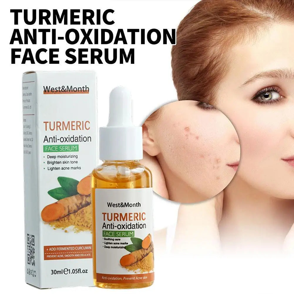 Turmeric Face Whitening Serum – Anti-Oxidation Dark Spot Corrector for Facial Brightening & Skin Clarity