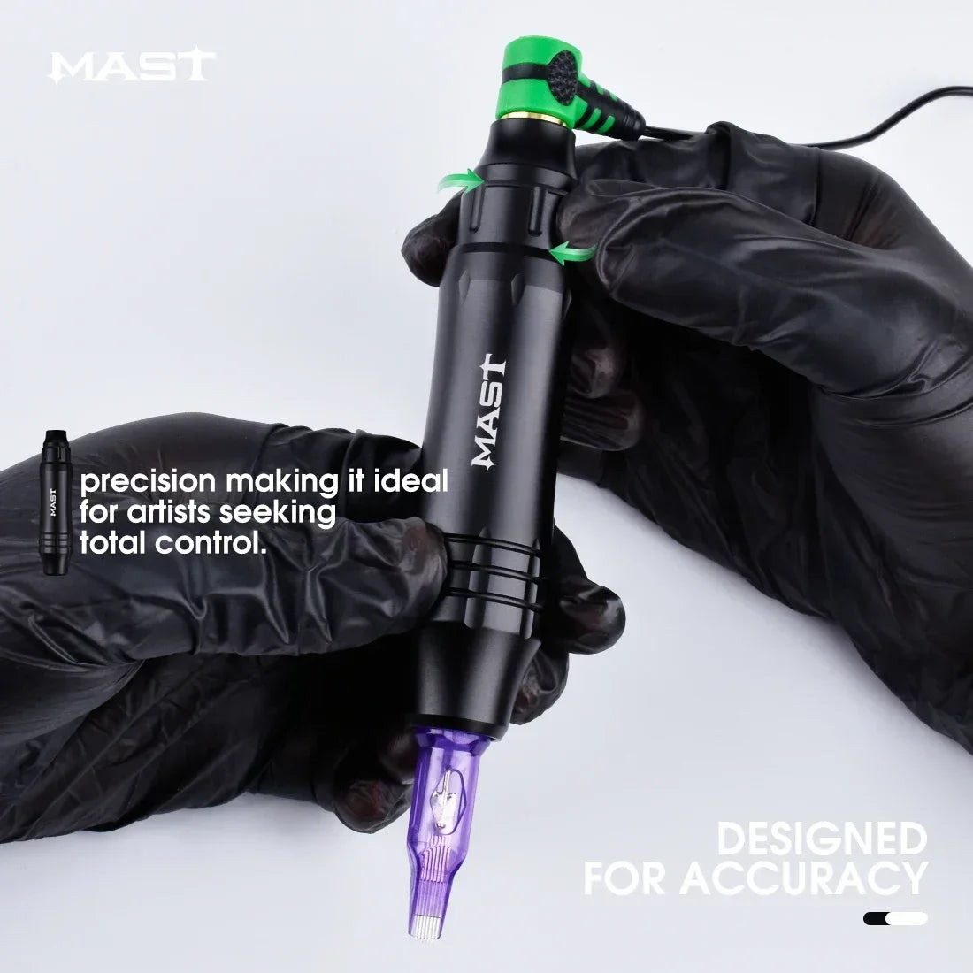 Ultra Mast P10 Tattoo Machine Kit – OLED Screen Pen, RCA, Cartridge Needles & Complete Tattoo Set