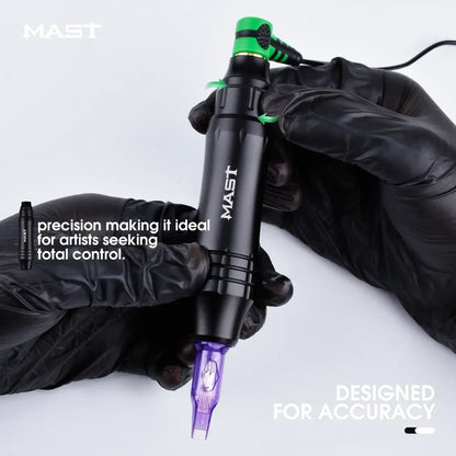 Ultra Mast P10 Tattoo Machine Kit – OLED Screen Pen, RCA, Cartridge Needles & Complete Tattoo Set