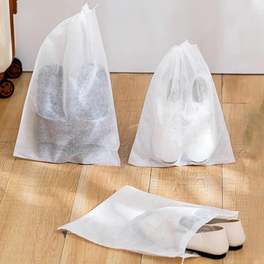 10-Piece Shoe Storage Bag Set: Closet Organizer, Non-Woven Travel Portable Waterproof Pouches - Clothing Classified Hanging Bags