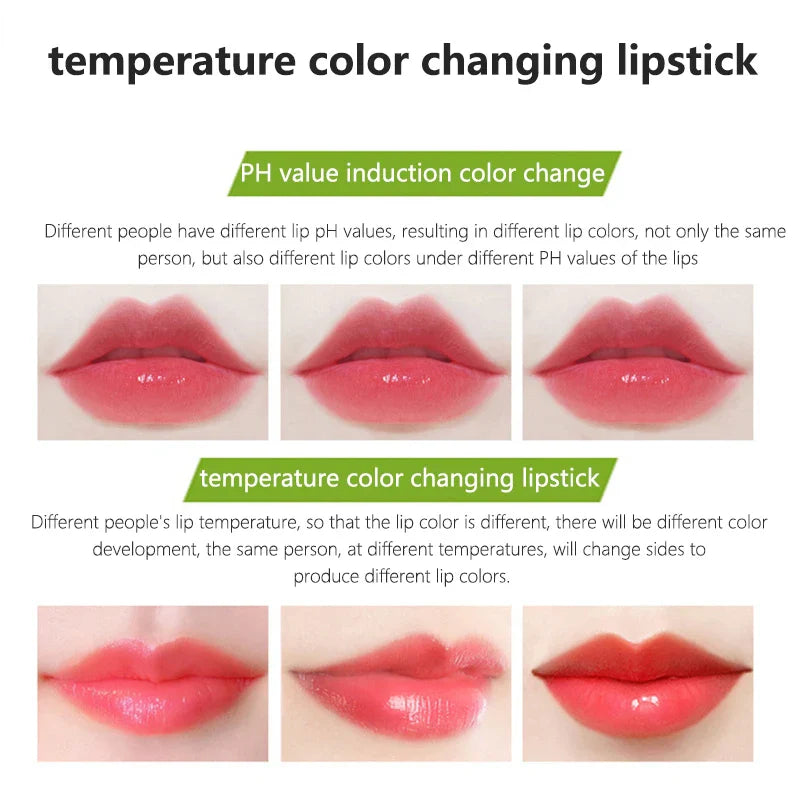 Spring Aloe Vera Moisturizing Lipstick – Long-Lasting Nourishing Temperature-Change Lip Balm & Gloss