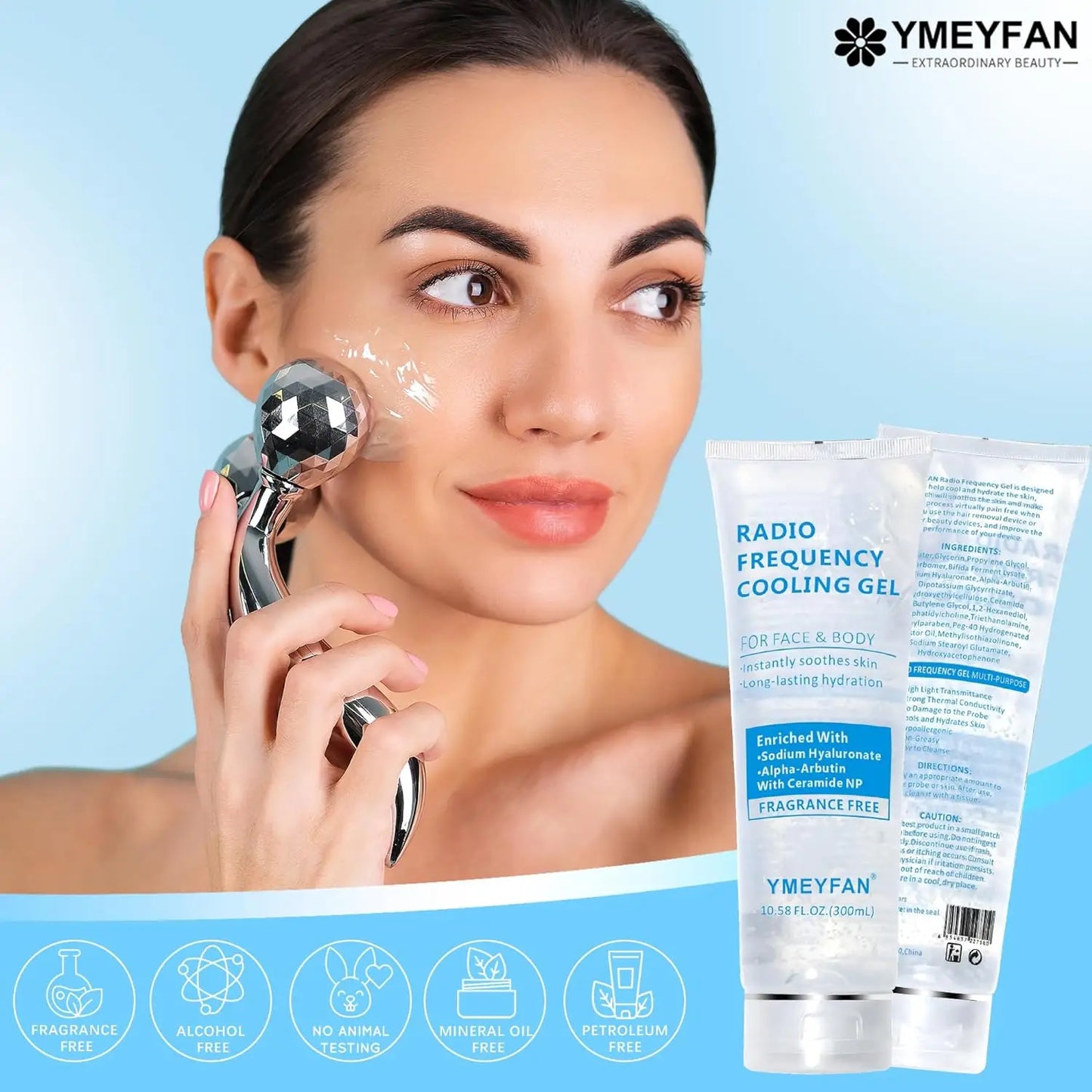 Conductive Gel for Microcurrent & RF Devices — Hyaluronic Acid Gel for Body Sculpting & Facial Radio Frequency Machines