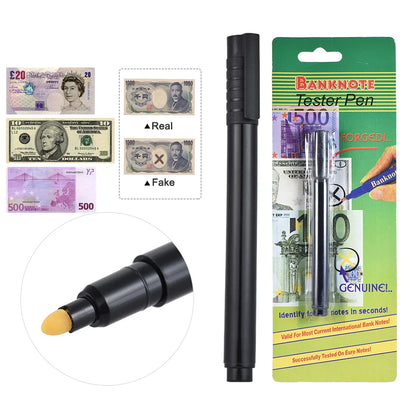 Counterfeit Money Detector Pen – Fake Bill Tester Marker for USD, Euro, Pound, Yen, Won Currency Checking
