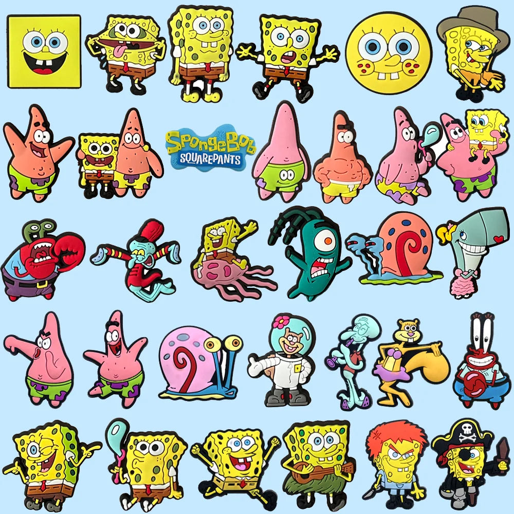 1/32pcs Cute Sponge Shoe Charms – Fun Accessories & Shoe Decorations for Women & Girls Gifts