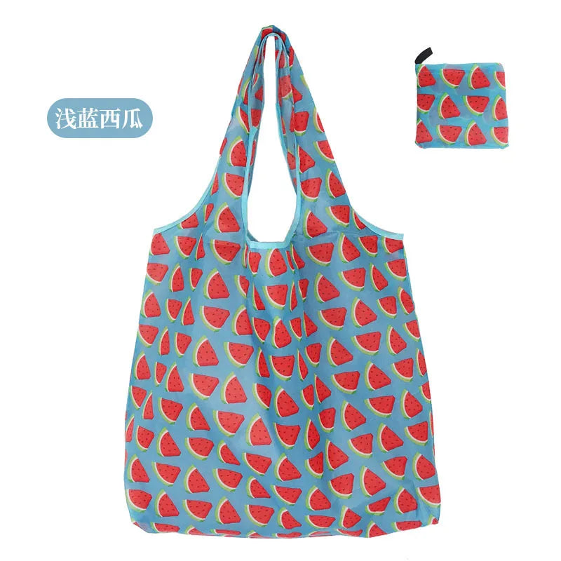 Large Foldable Reusable Shopping Tote Bag – Eco-Friendly Grocery & Beach Storage Shoulder Bag, Multi-Purpose Carry Pouch