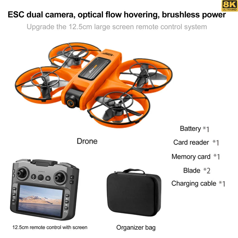 S156 GPS Foldable Drone – 8K Dual Camera, 5G WiFi, 360° Obstacle Avoidance, Brushless Motor FPV Quadcopter Toy