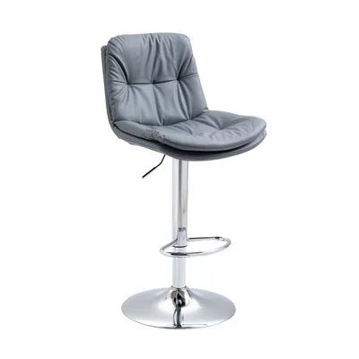 Modern Luxury Bar Stool — High Back, Rotating & Adjustable Lift, Comfortable Long-Term Seating for Home or Cash Register