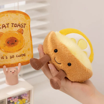 Cute Dessert Plush Toys – Soft Cake, Waffle, Pancake, Macaron, Éclair Stuffed Dolls for Kids Gift & Home Decor