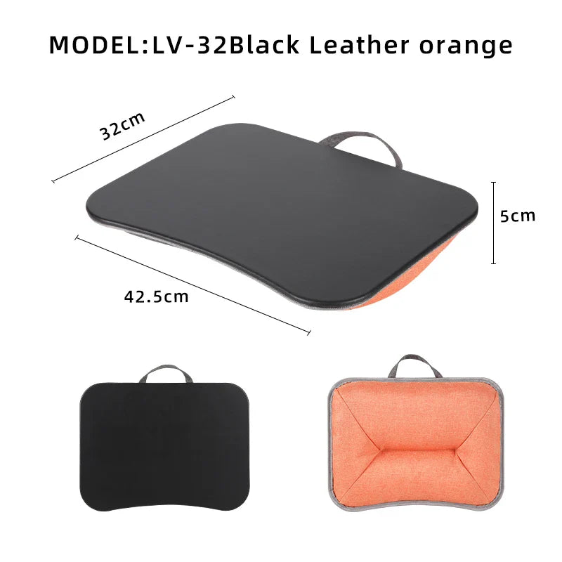 MUMUCC Multifunctional Laptop Desk with Cushion – Foam-Filled Small Pillow Table with Large Hard Mouse Pad