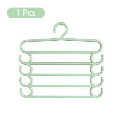 1/2/3pcs Multifunctional Pants Rack – Space-Saving 5-Layer Trousers Hanger for Closet & Clothes Storage