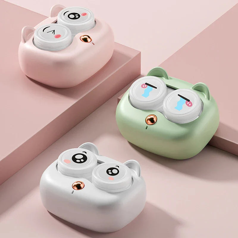 Portable Ultrasonic Contact Lens Cleaner Case – Removable Box Cleaning Machine for Removing Tear Protein & Lens Hygiene Care