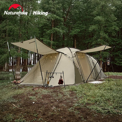 Naturehike Aries Tunnel Tent – 4-6 Person 4-Season Geodesic Outdoor Camping Tent, Double Layer, Large Travel Shelter