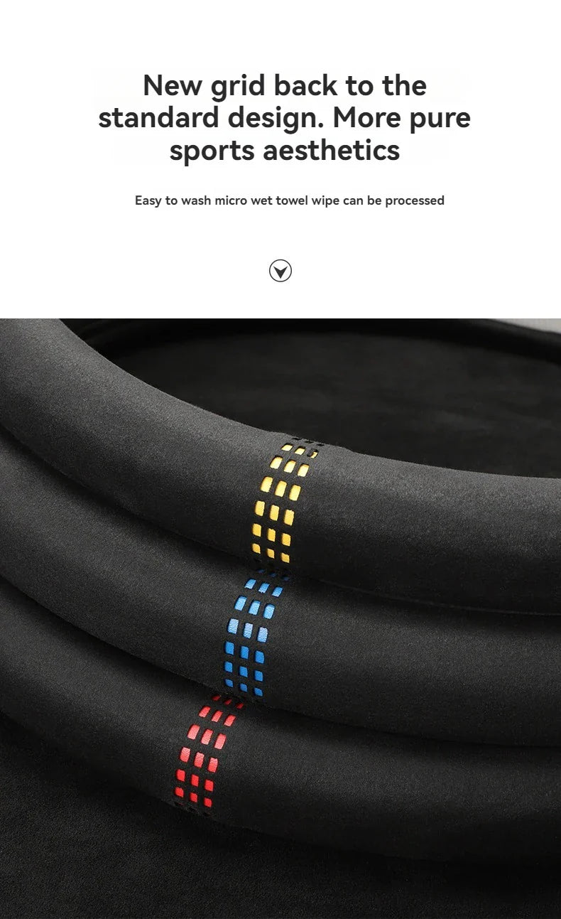All-Season Suede Steering Wheel Cover — Ultra-Thin, Non-Slip, Breathable Fit for Round & D-Shaped Wheels