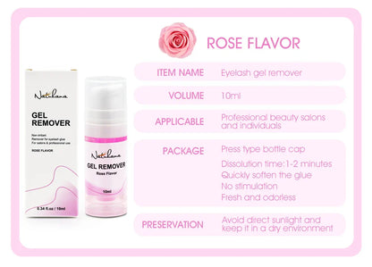 NATUHANA Eyelash Extension Jelly Remover – Fast, Safe, Non-Irritating Gel Glue Remover for Makeup