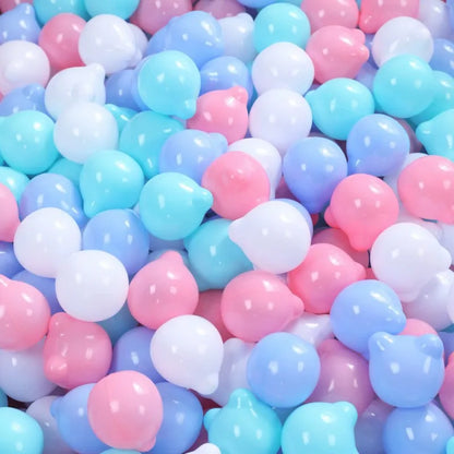 Colorful Baby Plastic Balls — Water Pool & Ocean Wave Balls with Basketball Hoop for Kids, Outdoor Tent Playhouse Toys