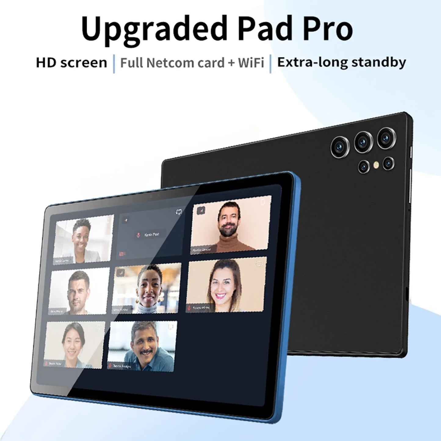 10.1 Inch Android Tablet - HD Display Octa Core 4GB RAM 64GB ROM WiFi Google Play Dual SIM Call Tablet PC