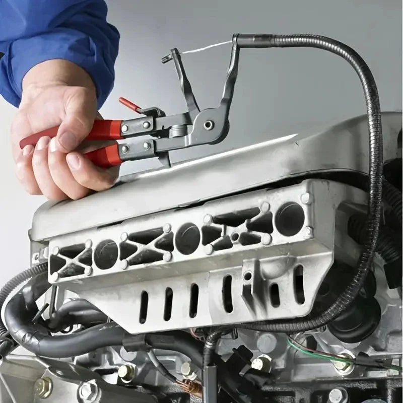 Bendable Hose Clamping Pliers: Flexible Cable Type Swivel Pincer Clamps - Removal & Repair Tools for Automotive Radiator, Fuel, Water