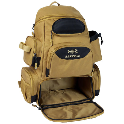 Bassdash Fishing Tackle Backpack — Lightweight Tactical Multifunctional Fishing Bag