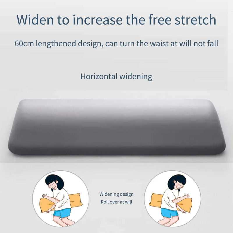 Lumbar Support Memory Foam Pillow — Back & Waist Cushion for Sleeping, Lower Back Pain Relief