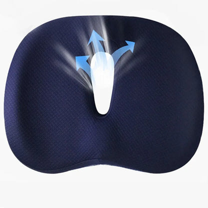 Memory Foam Non-Slip Seat Cushion - Office Chair Tailbone Pain Relief, Breathable Mesh Pillow Pad - JAF017