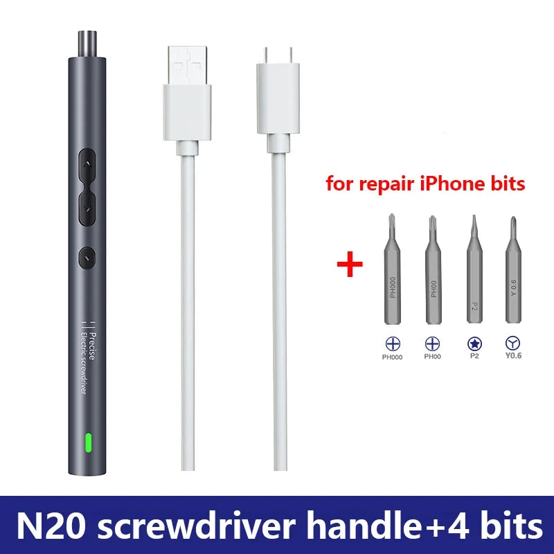 6-in-1 Electric Screwdriver Kit - Cordless Precision Repair Tool Set for Phone, Watch & Electronics
