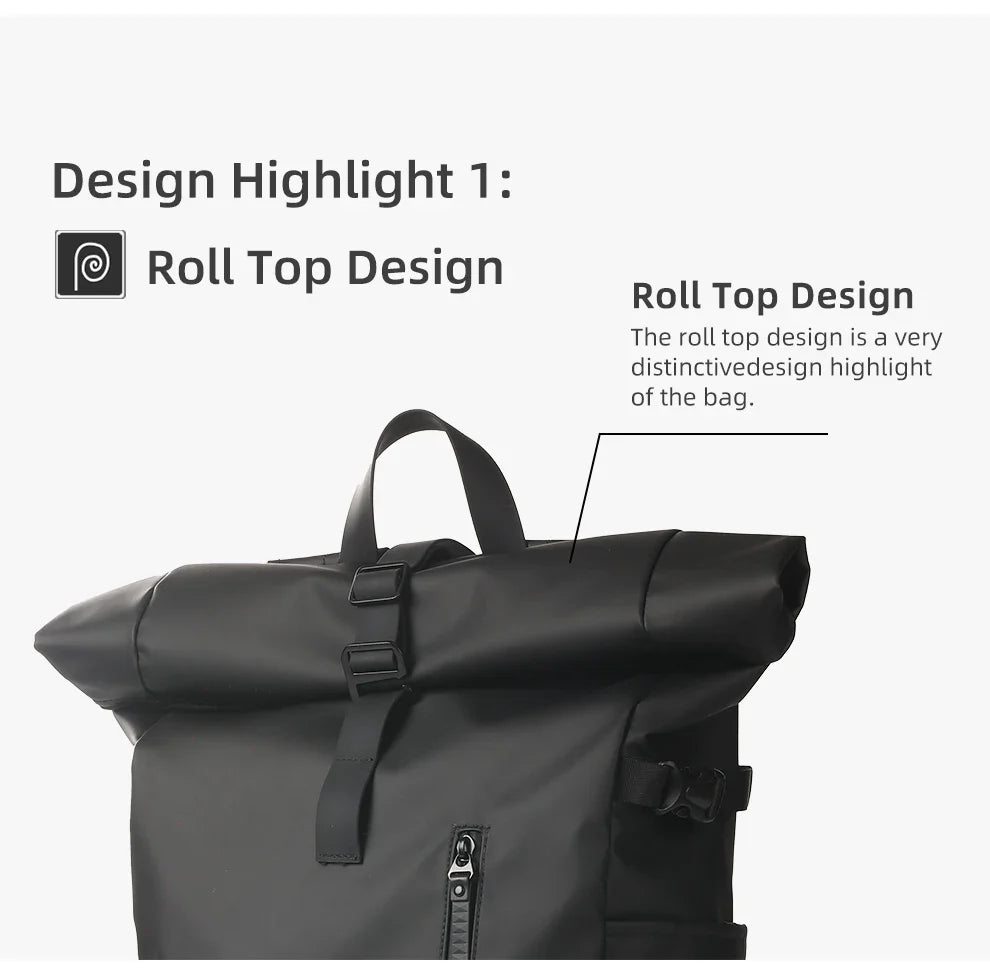 HK Expandable Travel Backpack for Men – Large Capacity Waterproof 15.6” Laptop Bag, Hiking Rucksack & Cycling Daypack with USB Port