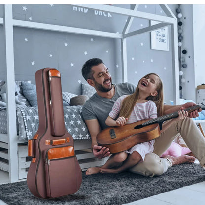 Miwayer 41 Inch Acoustic Guitar Bag – Waterproof Oxford Nylon, Thick Padded Gig Case with Double Shoulder Straps Backpack Style