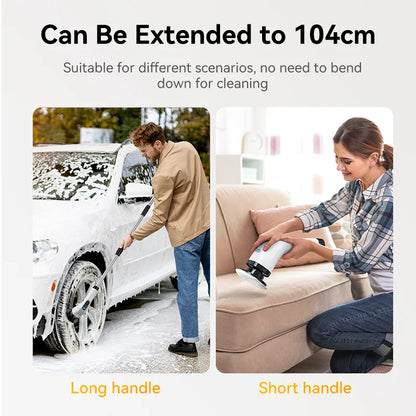 Cordless Electric Cleaning Brush – Multifunctional Handheld Spin Scrubber with 7 Attachments for Bathroom & Kitchen