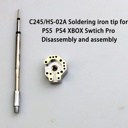 Joystick Soldering Iron Tip Heating Mold - T12/C245/TS100/936 Tool for PS4, PS5 & Switch Controller Repair