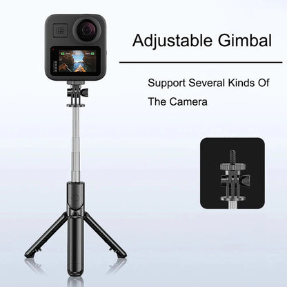Wireless Bluetooth Selfie Stick Tripod – Foldable & Portable with Fill Light and Remote for iPhone & Android Phones