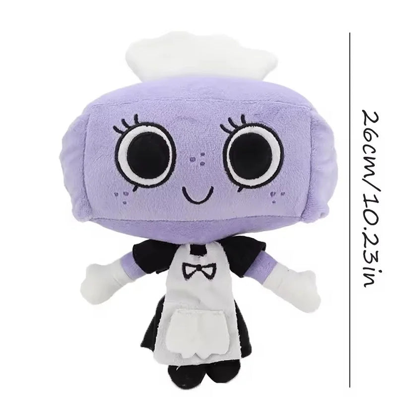 Dand's World Cosmo Caramel Drizzle Plush Toy – Lavender Maid Tisha Doll, Game Peripheral & Birthday Gift for Kids Room Decor