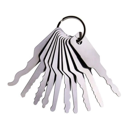 10 in 1 Locksmith Tools Key Embryo Repair Kit – Stainless Steel Accessories for Door Release & Key Replacement