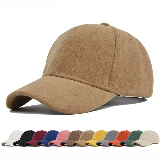 Elevate Your Style: Fashion Suede Baseball Cap - Retro Snapback Hip Hop Hat for Men and Women, Adjustable Sun Visor for Street Style