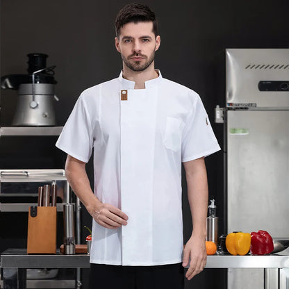 Unisex Chef Jacket – Summer Kitchen Shirt for Hotel, Restaurant, Bakery, Catering, and Cooking Uniforms