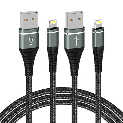 Original Lightning USB Fast Charging Cable – Nylon Braided Charger Cord for iPhone 14/13/12/11/XS/XR/8/7/6/SE