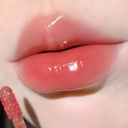 Glass-Like Lip Lacquer - Mirror Shine Hydrating Smudge-Proof Long-Wear Lip Gloss