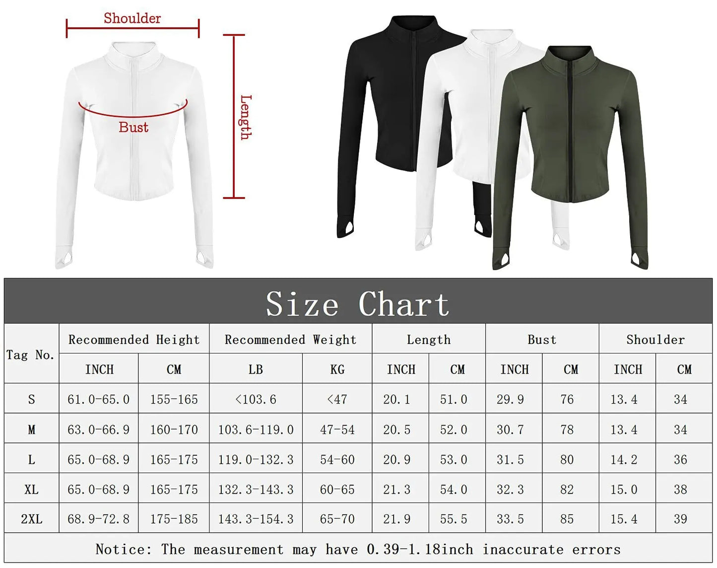 Women's Slim Fit Yoga Crop Top Jacket with Thumb Holes - Long Sleeved Fitness Coat for Gym Workouts